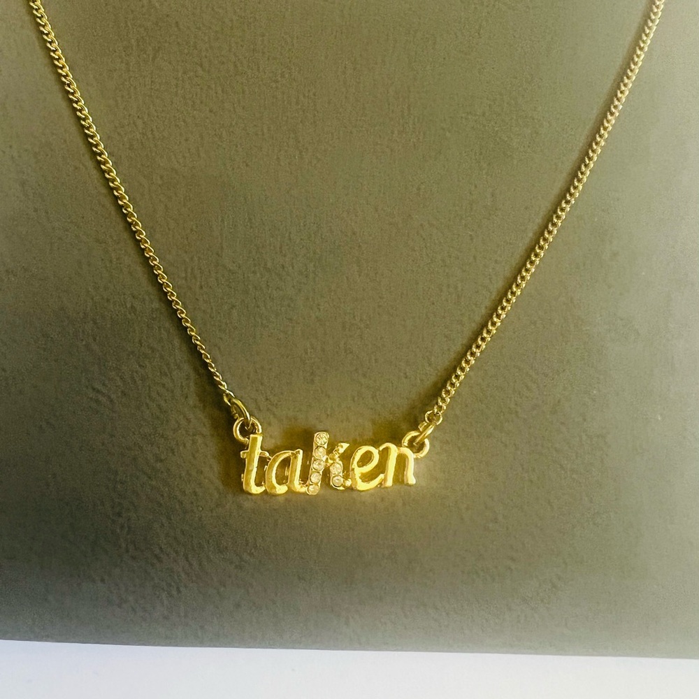 NWT Express Gold Tone 'Taken' Necklace✨ - Picture 5 of 7